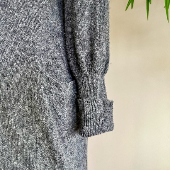 Design History 100% Cashmere Long Grey Cardigan | XS/S | Deep V Neck Sweater - Picture 4 of 8